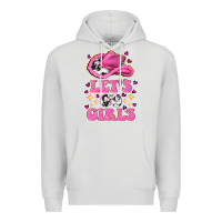 Dove Grey lets go girls Premium Hoodie - NancyCooperArtShop