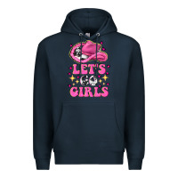 Navy lets go girls Premium Hoodie - NancyCooperArtShop