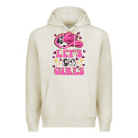Oatmeal Heather lets go girls Premium Hoodie - NancyCooperArtShop