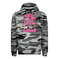 Slate Camo lets go girls Premium Hoodie - NancyCooperArtShop