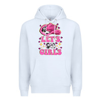 White lets go girls Premium Hoodie - NancyCooperArtShop