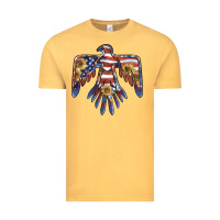 Vintage Mustard thunderbird usa Vintage Tee - BarkalooDesign