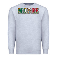 Heather Grey mexican flag madre Premium Sweatshirt - Jasminsmagicworld