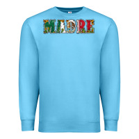Ocean Blue mexican flag madre Premium Sweatshirt - Jasminsmagicworld