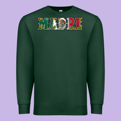 Mexican Flag Madre Premium Sweatshirt Designed By Jasminsmagicworld