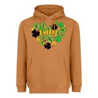 Meerkat lucky heart shaped clover Heavyweight Hoodie - AdoDesignShop
