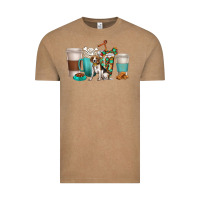 Vintage Coffee beagle dog coffee cups Vintage Tee - texasbilliewilder