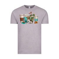 Vintage Zinc beagle dog coffee cups Vintage Tee - texasbilliewilder