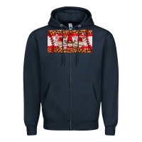 Navy baseball gnome license plate Zipper Hoodie - HRA Design Shop