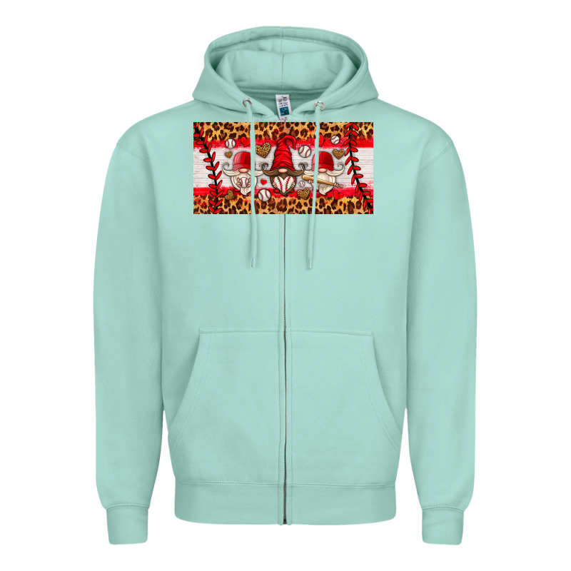 Baseball Gnome License Plate Zipper Hoodie by HRA Design Shop | Teevron