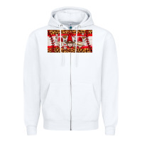 White baseball gnome license plate Zipper Hoodie - HRA Design Shop