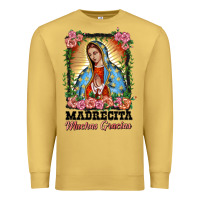 Antique Gold madrecita muchas gracias lady of Guadalupe Premium Sweatshirt - BarkalooDesign