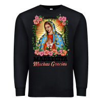 Black madrecita muchas gracias lady of Guadalupe Premium Sweatshirt - BarkalooDesign