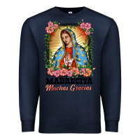 Navy madrecita muchas gracias lady of Guadalupe Premium Sweatshirt - BarkalooDesign