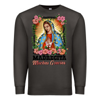 Smoke madrecita muchas gracias lady of Guadalupe Premium Sweatshirt - BarkalooDesign