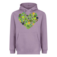 Lavender heart shaped clover Heavyweight Hoodie - AdoDesignShop