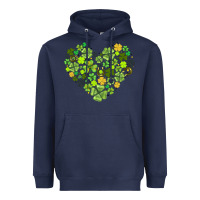 Navy heart shaped clover Heavyweight Hoodie - AdoDesignShop