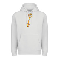 Dove Grey love key Premium Hoodie - AdoDesignShop