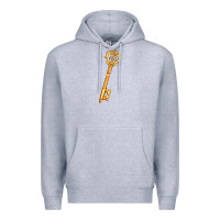 Heather Grey love key Premium Hoodie - AdoDesignShop