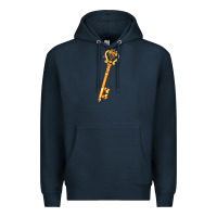 Navy love key Premium Hoodie - AdoDesignShop