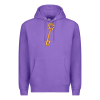 Purple love key Premium Hoodie - AdoDesignShop
