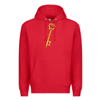 Red love key Premium Hoodie - AdoDesignShop