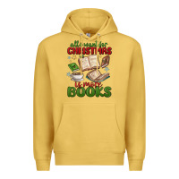 All I Want For Christmas Is More Books Premium Hoodie | Teevron