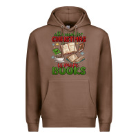 Chestnut all i want for christmas is more books Premium Hoodie - MaliasSmallBusiness