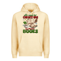 Pina Colada all i want for christmas is more books Premium Hoodie - MaliasSmallBusiness