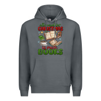Rock all i want for christmas is more books Premium Hoodie - MaliasSmallBusiness