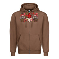 Chestnut american football gnome Zipper Hoodie - HRA Design Shop