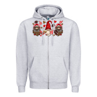 Heather Grey american football gnome Zipper Hoodie - HRA Design Shop