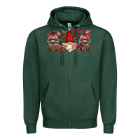 Sports Green american football gnome Zipper Hoodie - HRA Design Shop