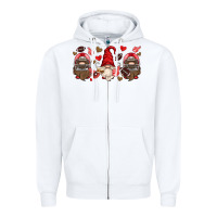 White american football gnome Zipper Hoodie - HRA Design Shop