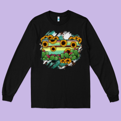 Pennsylvania State Map Long Sleeve Tee Designed By Ranaportraitstore