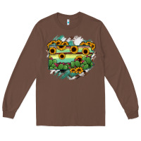 Chestnut Pennsylvania State Map Long Sleeve Tee - RanaPortraitStore