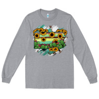 Heather Grey Pennsylvania State Map Long Sleeve Tee - RanaPortraitStore