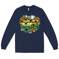 Navy Pennsylvania State Map Long Sleeve Tee - RanaPortraitStore