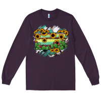 Plum Pennsylvania State Map Long Sleeve Tee - RanaPortraitStore
