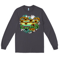 Smoke Pennsylvania State Map Long Sleeve Tee - RanaPortraitStore