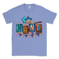 Colony Blue American Nana 4th of july Classic Tee - CowGirlArtShop