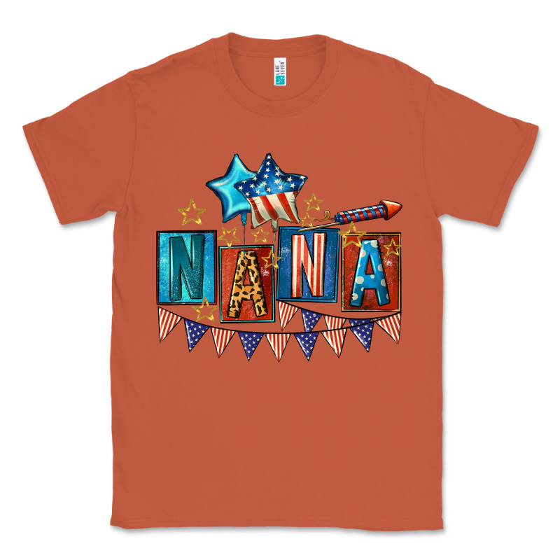 American Nana 4th Of July Classic Tee by CowGirlArtShop | Teevron