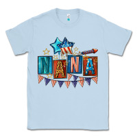 Dusty Blue American Nana 4th of july Classic Tee - CowGirlArtShop