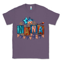 Lavender American Nana 4th of july Classic Tee - CowGirlArtShop