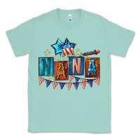 Seafoam American Nana 4th of july Classic Tee - CowGirlArtShop
