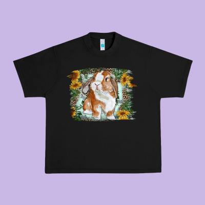 Urban Heavy Tee Bunny With Flower Leopard