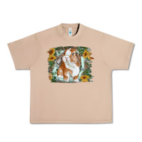 Burro Bunny With Flower Leopard Urban Heavy Tee - RanaPortraitStore