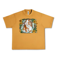 Peanut Butter Bunny With Flower Leopard Urban Heavy Tee - RanaPortraitStore