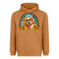 Meerkat golden retriever rainbow Heavyweight Hoodie - Artiststas