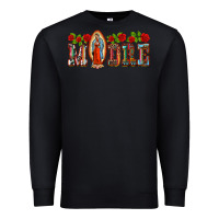 Black madre lady of guadelupe Premium Sweatshirt - BarkalooDesign